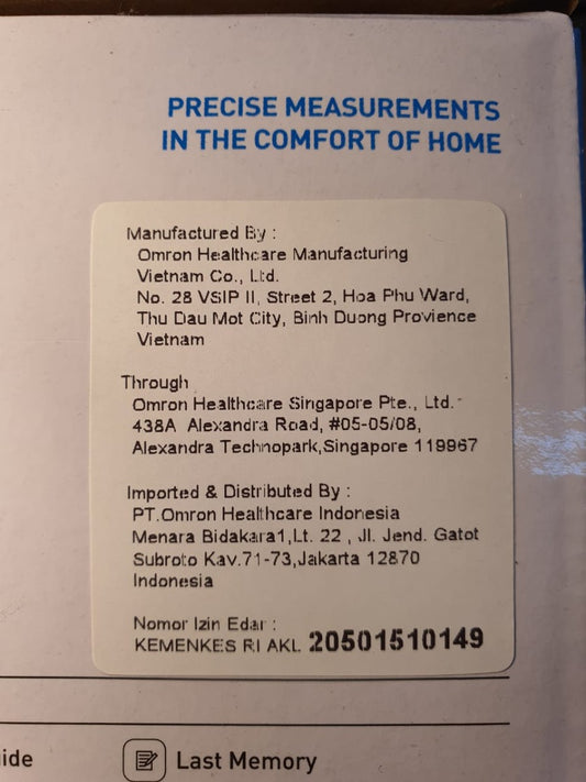 'Tensimeter Digital / Tensi Digital OMRON HEM 7120