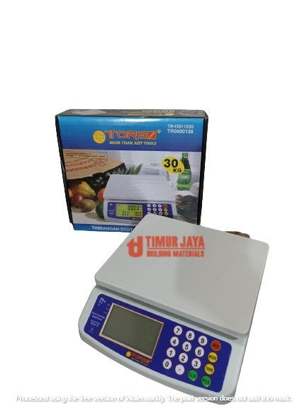 TRDS11030 Tora Digital Computing Scale 30 kg Timbangan Buah Sayur