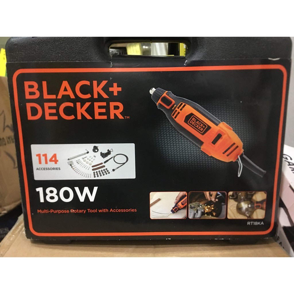 BLACK DECKER Mini Die Grinder 114 Gerinda Bor Mini Multifungsi