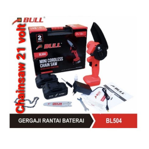 XENON CDMCS1845 Cordless Mini Chain Saw 4" Gergaji Mesin Baterai 18V