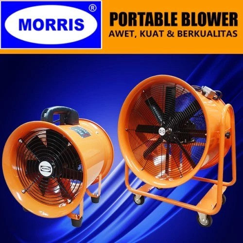 MORRIS mesin portable Ventilator Blower Mbp8 8 inch Exhaust Kipas Angi