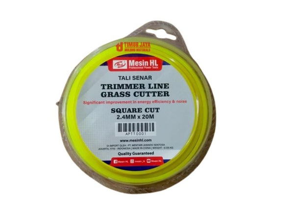 MOLLAR Senar 20 M Mesin Potong Rumput 2.4 mm Grass Trimmer Line Pisau