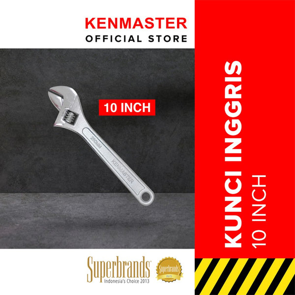 KENMASTER KUNCI Inggris 10 in Adjustable Wrench tekiro