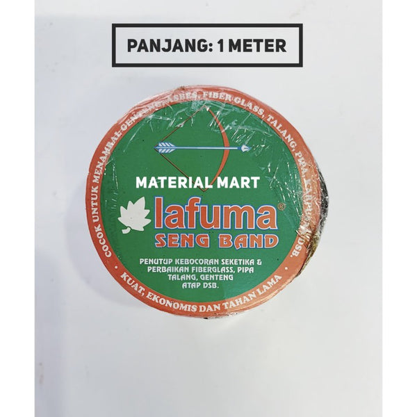 LAFUMA SENG BAND Lakban anti bocor Tape Waterproof 1 meter Stiker Aluminum silver Lem super