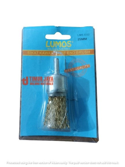 LUMOS Mata Sikat kawat bor 25 mm Grinder Gerinda Mini cup Brush