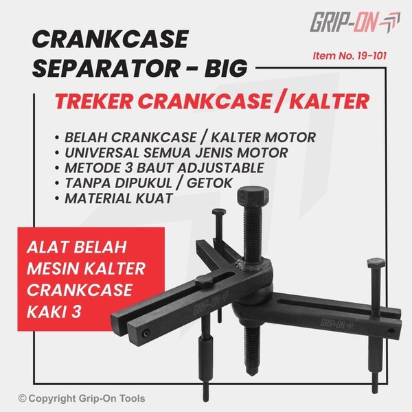 Grip On 19101 Treker Belah Mesin Crankcase Separator Big Pro Lepas Rumah Mesin Krengkes Kalter BESAR