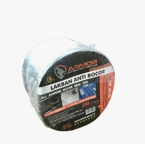 3 M LAKBAN ANTI BOCOR 4 in x 3 m LAKBAN ALUMINIUM FOIL BUTYL WATERPROOF 3 METER LEM ANTI AIR ALUMINIUM TAPE SERBAGUNA PR128