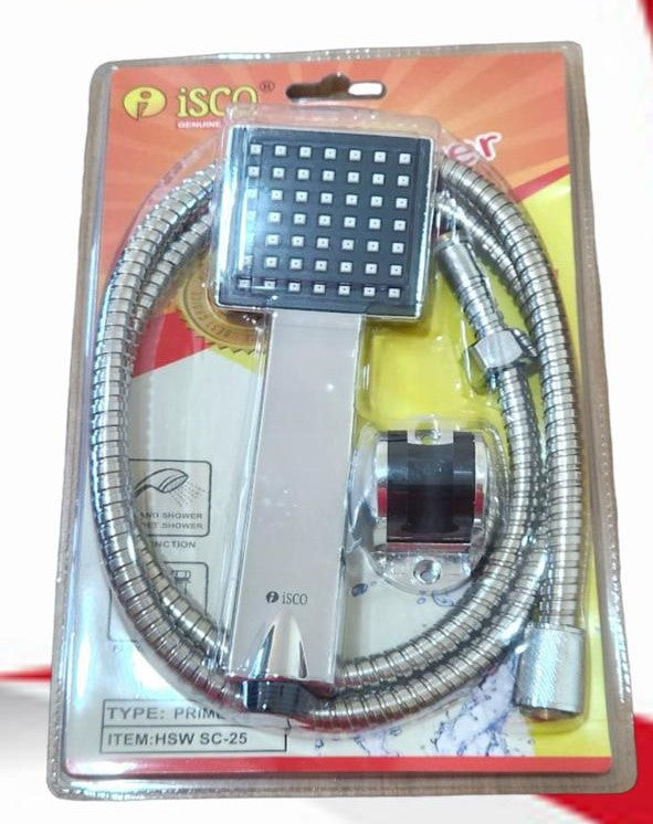 ISCO KOTAK Hand shower MANDI + Braket Shower + Selang Murah