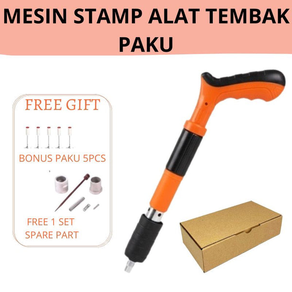 MONA Mini Stampset Mesin Stamp Alat Tembak Paku Beton Besi Keramik Baja Dinding Semen Stamset Untuk Kontruksi Ramset Paku