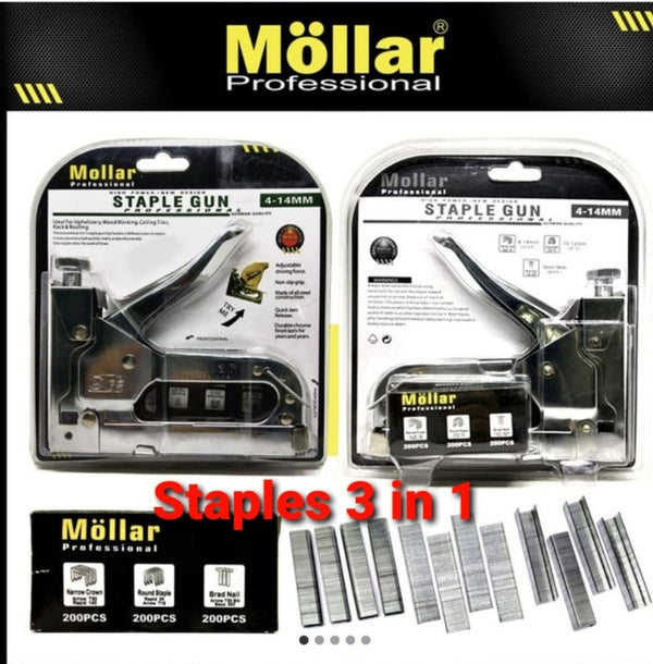 RICHU STAPLE gun 3 in 1 way heavy duty staples tembak hekter jok
