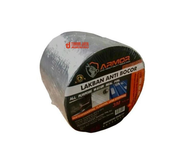 3 M LAKBAN ANTI BOCOR 3 in x 3 m LAKBAN ALUMINIUM FOIL BUTYL WATERPROOF 3 METER LEM ANTI AIR ALUMINIUM TAPE SERBAGUNA PR128