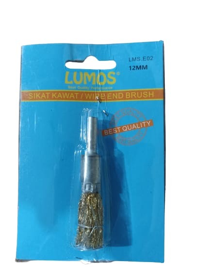 LUMOS Mata Sikat kawat bor 12 mm Grinder Gerinda Mini cup Brush