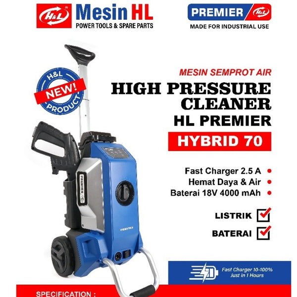 HL HYBRID 70 Jet Cleaner H&L Mesin Cuci Steam / High Pressure Premier HL