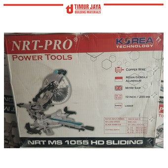 NRT PRO Miter Saw SLIDING 10 In MITTER MESIN POTONG ALUMUNIUM KAYU