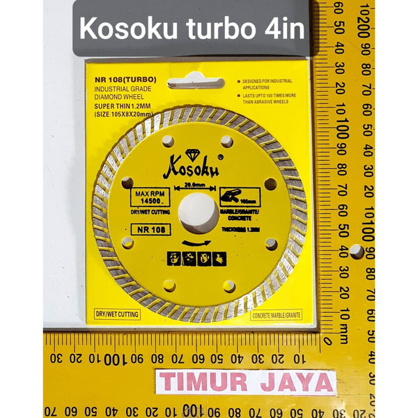 KOSOKU KUNING TURBO SUPER THIN Diamond wheel 4 mata potong keramik granit toho