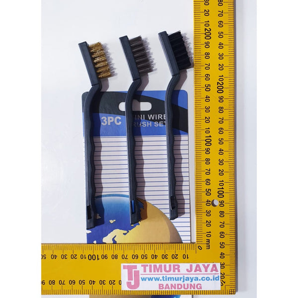 Brush Set Sikat Kawat 3 pcs skls Kenmaster Haaston Kentaro