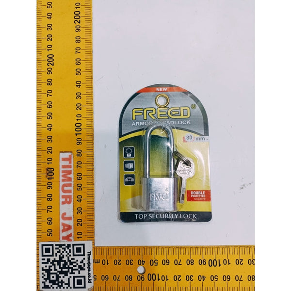 Gembok Nekel PANJANG FREED 30 mm Rumah Industri Padlock Pagar Rantai