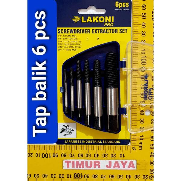 Tap Balik Set 701026 LAKONI PRO / 6 Pcs Extractor Set LAKONI Tekiro