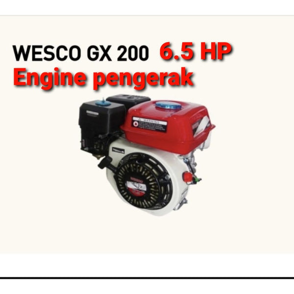 Gasoline Engine Wesco GX 200 Mesin Penggerak Bensin 4 Tak