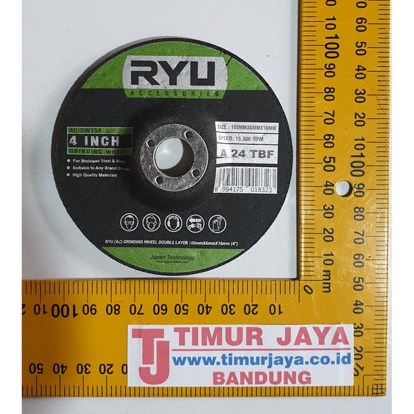 Ryu Batu Gerinda Slep-Poles 4 inch - Grinding Wheel Kinix - WD