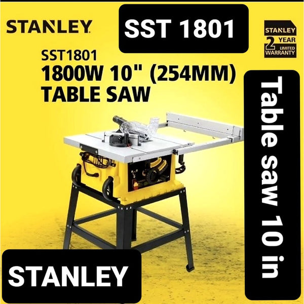 NEW STANLEY 1801 Table Saw 10 inch sst 1801 Stanley sst1801 Gergaji Kayu
