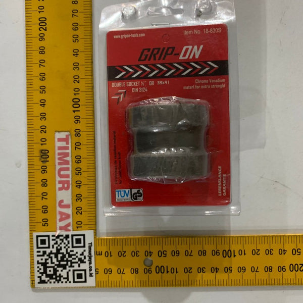 GRIP ON mata Kunci sok Shock Dobel Double socket drive CVT 39 x 41 GRIP ON 18-830S Double Socket 39 x 41 mm - Mata Kunci Sok CVT Crown
