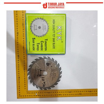 KYK JAPAN 6 inch x 24 T CIrcular Saw Blade Mata Gergaji bulat TCT