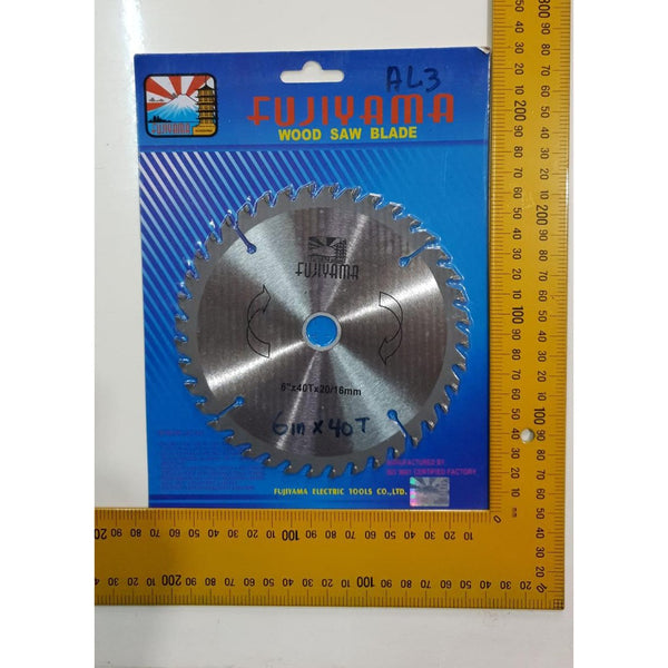 FUJIYAMA Mata Circular Saw Mesin Gergaji 6 inch 40T Kayu bosch