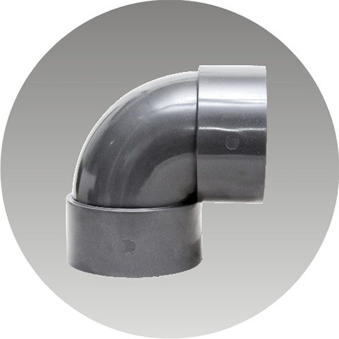 Rucika Knee Polos PVC 2 1/2"" D / L Elbow Bengkokan (D-DL) Tanpa Drat