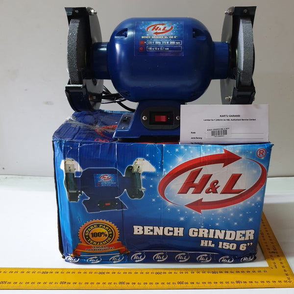 HNL BESAR DUDUK Mesin Gerinda 6 inch Bench Grinder Batu Asah