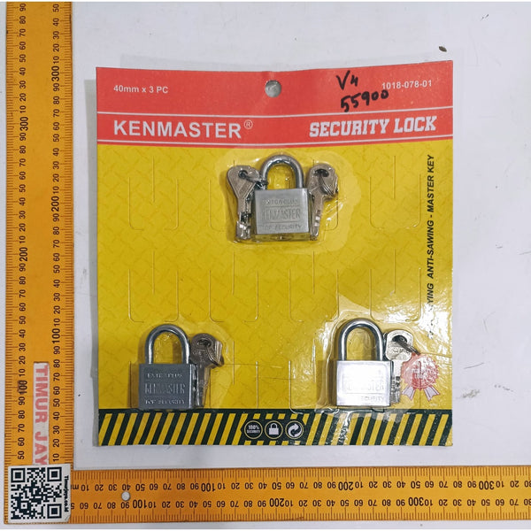 KENMASTER GEMBOK isi 3 Pcs Kunci Pendek Master Key Set