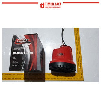 BABY SUB 80 w red fox Mesin Pompa Air Celup Wasser Submersible Pump