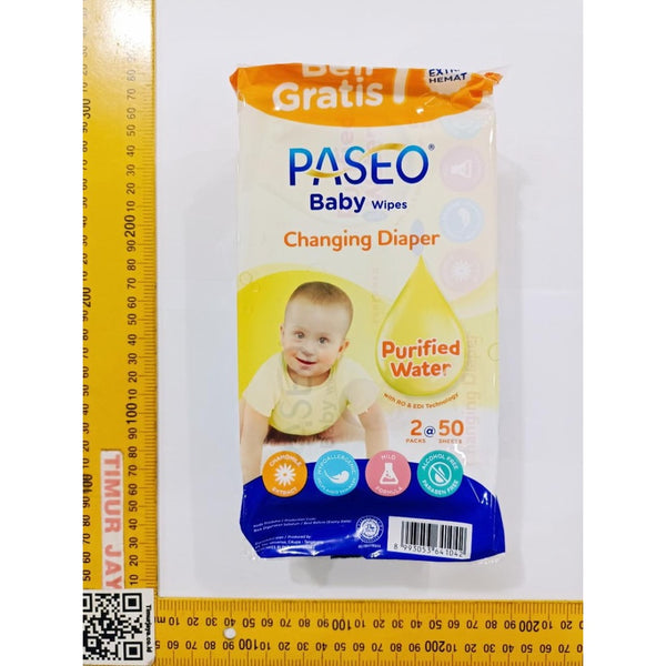 PASEO BABY WIPES BUY1get 1 Tissue tisue tisu basah bayi popok KUNING