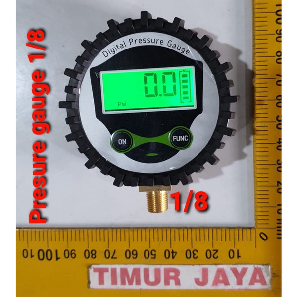 DIGITAL PRESSURE GAUGE 1/8 11 mm m11 x 3 inch Pengukur Tekanan Ban