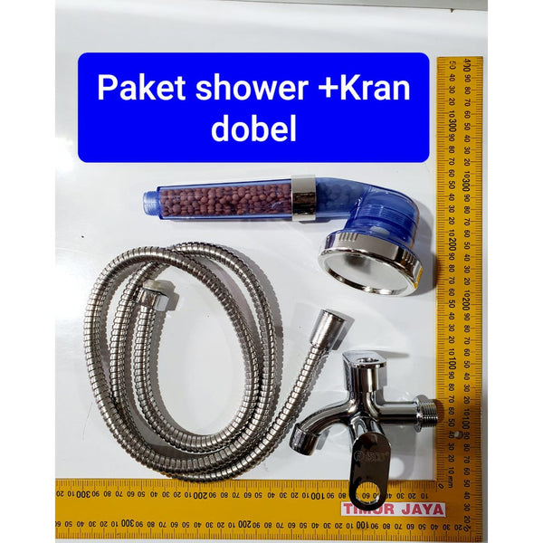 Paket Shower Spa Ion + Kran Dobel Minimalist