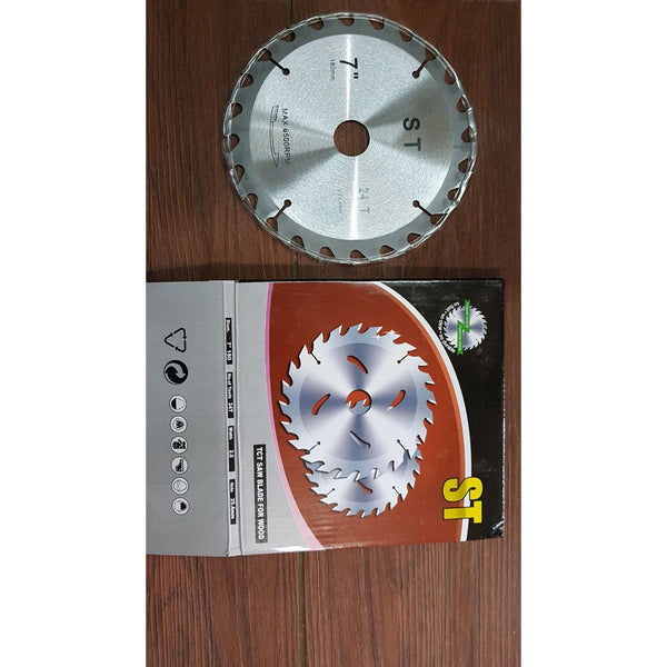 Mata Pemotong Circle 7" 24T TCT circular saw blade ST Wood