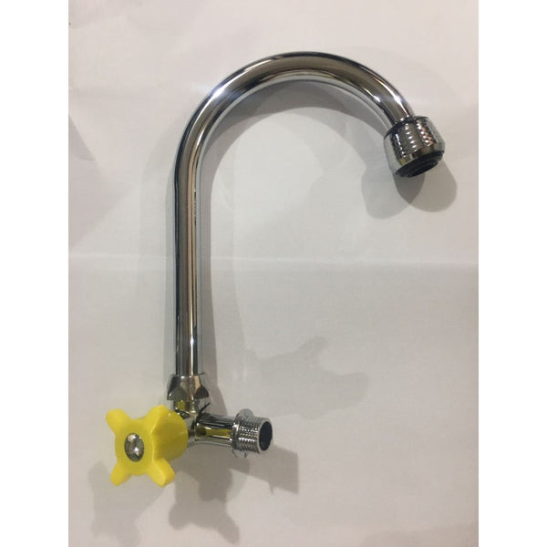 FLO Keran kran air bak cuci piring TEMBOK ANGSA stainless 1/2 Inch