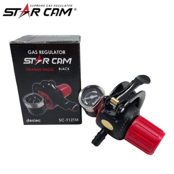 DENGAN METER Regulator gas Starcam SC t12rm star cam tekanan destex