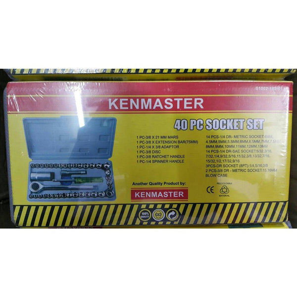 Kenmaster Socket Wrench Set 40 pcs Kunci Sok 40 Sockets