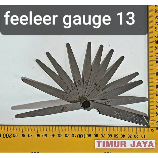 ORANGE Kunci Stel Klep Fuller Blade 13 pcs Feeler Gauge