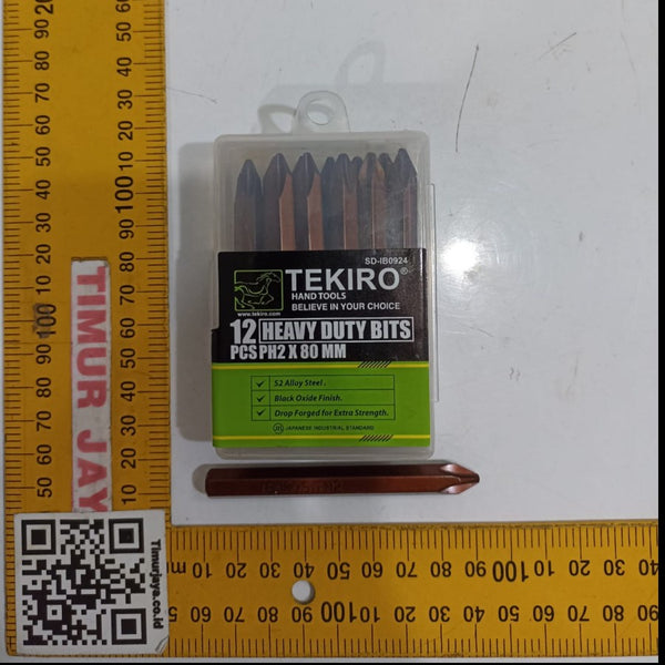 Tekiro Mata Obeng Ketok Plus PH2 8 x 80 mm Magnetic Heavy Duty Bits