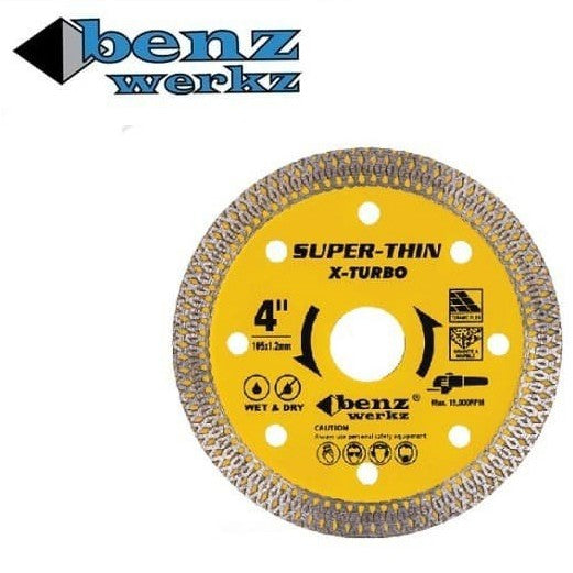 BENZ BATIK DIAMOND WHEEL x turbo 4 inch mata potong keramik granit kuning