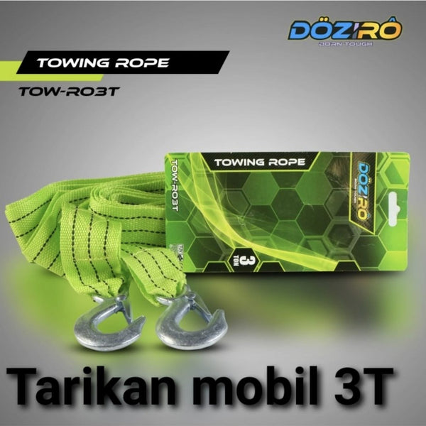 Tarikan Mobil / Tali Derek Mobil / Car Towing Rope 3Ton Doziro wipro