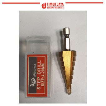 4 - 20 mm Mata Bor Multi Step Pagoda Tangga Payung Drill Bits Size