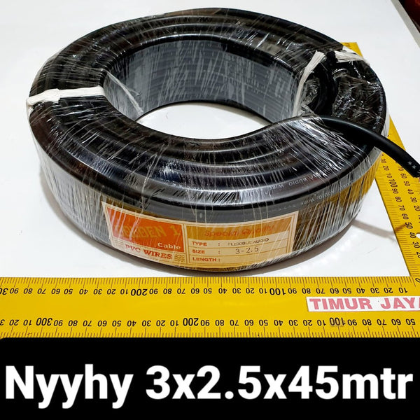 KABEL SERABUT - KABEL NYYHY - 3 x 2,5 mm x 45 meter - Golden