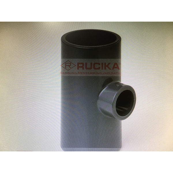 RUCIKA Vlok Tee PVC 1 1/2"" x 1/2"" AW / Tee Reducer Polos Tanpa Drat
