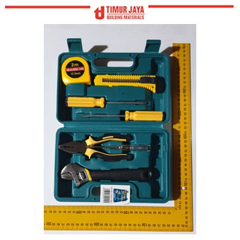 KENMASTER TM811 Tool kit Meteran Tang Kunci Inggris Obeng SET Testpen