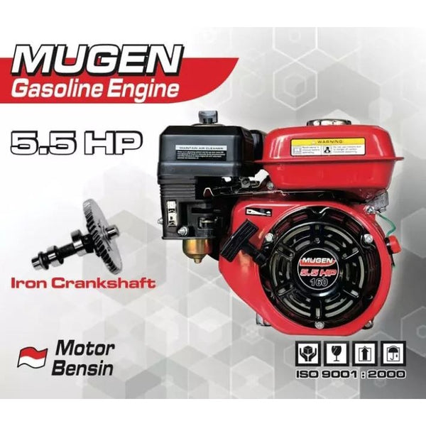 MUGEN Gx200 6.5 HP Engine Bensin Mesin Penggerak Motor Serbaguna Honda