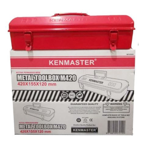 Tool Box Besi 17 inch 1 Susun Kenmaster Kenmaster Kotak Perkakas / Tempat Penyimpanan