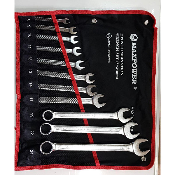 Kunci Ring Pas MAXPOWER 11 pcs 8 - 24 mm